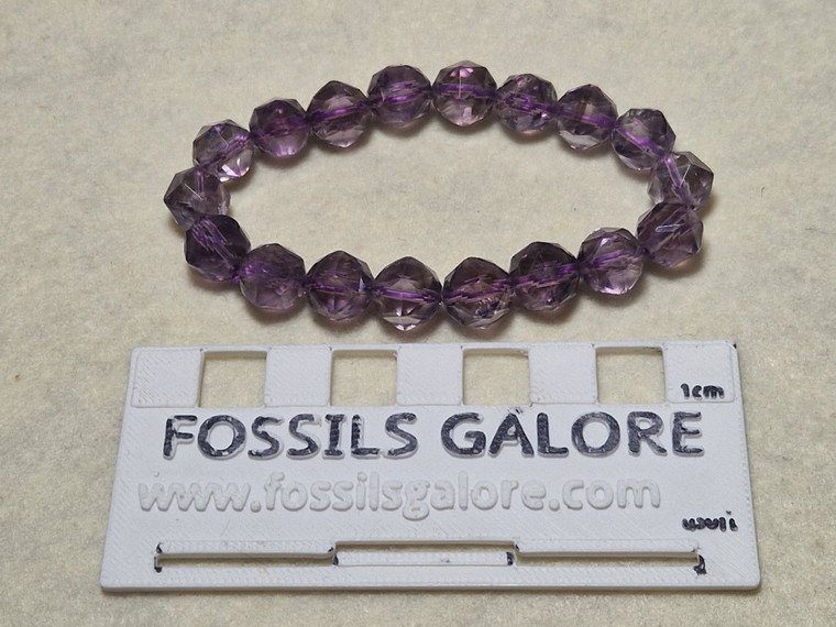 Amethyst Faceted Bead Bracelet