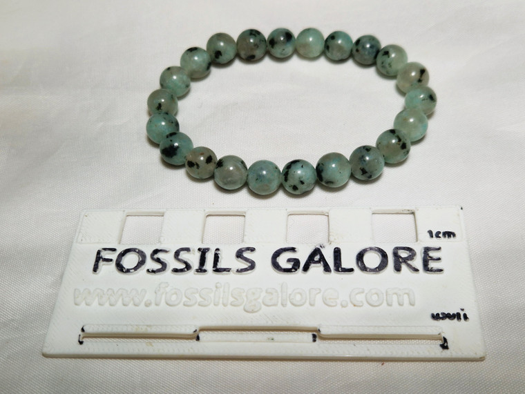 Kiwi Jasper Bead Bracelet