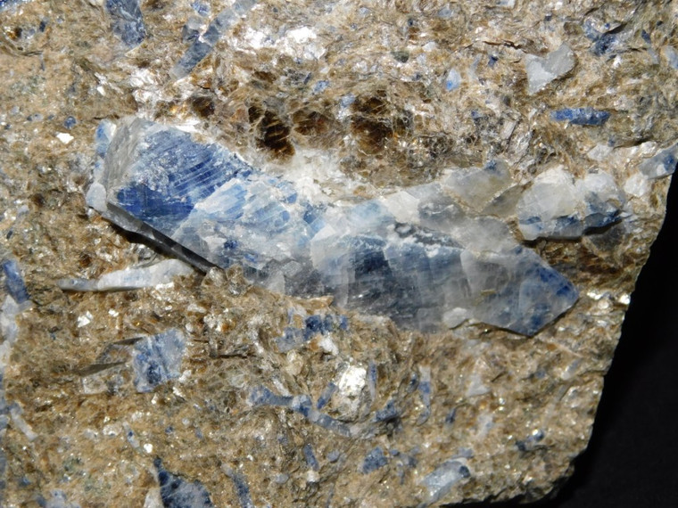 Blue Sapphires Display In Mica