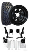 EZGO TXT Golf Cart All Terrain Tire/Wheel & 6" Spindle Lift Kit Bundle