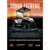 Red Hawk Sound Extreme Golf Cart Four Speaker Soundbar, Dual Woofers RGB Lights