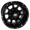 RHOX Golf Cart Wheel RX388, Gloss Black, 12x7 ET-25