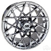 RHOX Golf Cart Wheel RX394, Chrome, 14x7 ET-25