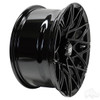 RHOX Golf Cart Wheel RX395, Gloss Black, 15x7 ET-25