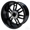 RHOX Golf Cart Wheel RX398, Gloss Black, 15x7 ET-25