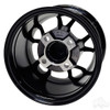 RHOX Golf Cart Wheel RX405, Gloss Black, 10x7 ET-25