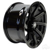 RHOX Golf Cart Wheel RX404, Gloss Black, 14x7 ET-25