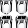 SGC 14″ Vampire Machined/Black Wheel – Aluminum Alloy / STEELENG 20″x8.5″-14″ STINGER Hybrid AT Tire DOT approved