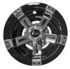 [Set of 4] 10" GTW® Maverick Black & Chrome Wheel Cover (Universal Fit) - SALE