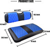 EZGO TXT  - Diamond Seat Cover Black w/ Blue
