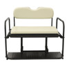 EZGO RXV Golf Cart Rear Flip Seat Kit with Steel Frame | Compatible with 2008 and Newer EZGO RXV Models (Oyster)