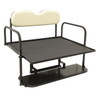 EZGO RXV Golf Cart Rear Flip Seat Kit with Steel Frame | Compatible with 2008 and Newer EZGO RXV Models (Oyster)