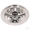 Golf Cart Wheel Cover/Hub Cap 8" SS Chrome