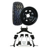 RHOX EZGO RXV Golf Cart All Terrain Tire/Wheel and 6 Lift Kit Bundle