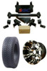 Steeleng Yamaha Golf Cart Low Profile Tire/Wheel Combo & 4" Block Lift Kit Bundle