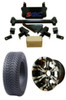 Steeleng Steeleng Yamaha Golf Cart Low Profile Tire/Wheel Combo and 4 Block Lift Kit Bundle