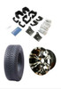 Steeleng EZGO TXT Low Profile/Tire Wheel Combo & 4" Block Lift Kit Bundle (1994-2001.5)