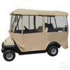 Golf Cart Enclosure - Deluxe Vinyl 4-Sided Zip Up Enclosure