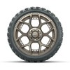 Nivel 15 MadJax Flow Form Evolution Matte Bronze Wheels with GTW Nomad Off Road Tires, Set of 4