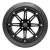 Nivel 14 GTW Element Matte Black Wheels with 18 Fusion DOT Street Tires - Set of 4