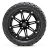 Nivel 14 GTW Element Matte Black Wheels with 22in Timberwolf Mud Tires - Set of 4