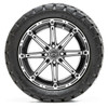 Nivel 14 GTW Element Black and Machined Wheels with 22 Timberwolf Mud Tires - Set of 4