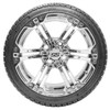 Nivel 14 GTW Specter Chrome Wheels with 18 Fusion DOT Street Tires - Set of 4