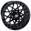 RHOX Golf Cart Wheel RX394, Gloss Black, 14x7 ET-25