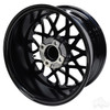 RHOX Golf Cart Wheel RX395, Gloss Black, 15x7 ET-25