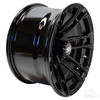 RHOX Golf Cart Wheel RX397, Gloss Black, 14x7 ET-25