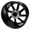 RHOX Golf Cart Wheel RX404, Gloss Black, 14x7 ET-25