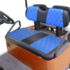 EZGO TXT  - Diamond Seat Cover Black w/ Blue