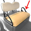 E-Z-GO Tan Seat Bottom Assembly (1994–2025) – Genuine OEM Replacement