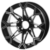 SGC 14″ Thunder Machined Black Wheel – Aluminum Alloy (Set of 4)