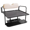 EZGO RXV Golf Cart Rear Flip Seat Kit with Steel Frame | Compatible with 2008 and Newer EZGO RXV Models(Stone)
