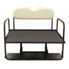 EZGO RXV Golf Cart Rear Flip Seat Kit with Steel Frame | Compatible with 2008 and Newer EZGO RXV Models (Oyster)