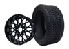 SGC 14″ Venom Glossy Black Wheel – Aluminum Alloy / STEELENG 205/30-14 Low Profile Tire DOT approved (SET of 4)