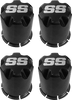 SGC 12″ Night Stalker Glossy Black Wheel – Aluminum Alloy / STEELENG 215/40-12 Low Profile Tire DOT Approved (SET of 4)