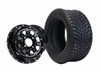 SGC 10″ Vampire Machined/Gunmetal Wheel – Aluminum Alloy / STEELENG 205/50-10 Low Profile Tire DOT Approved (SET of 4)