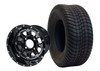 SGC 10″ Panther Glossy Black Wheel – Aluminum Alloy / STEELENG 205/65-10 Comfort Ride Street Tire DOT approved (SET of 4)