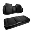 MJ Aspen Front Seat Cushions, EZGO TXT/RXV, Black