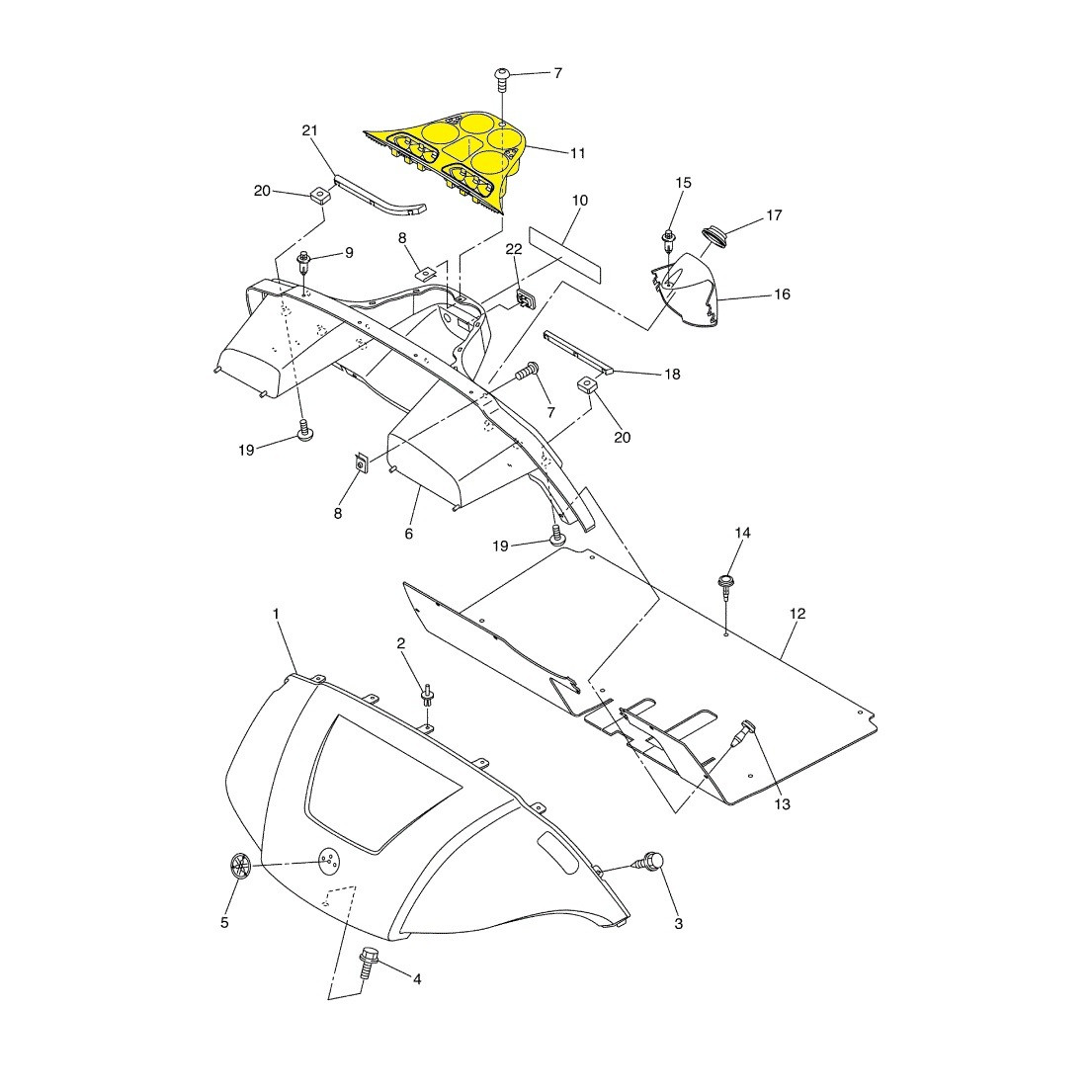 Yamaha Drive2 (2017+) Cup Holder Golf Cart Garage