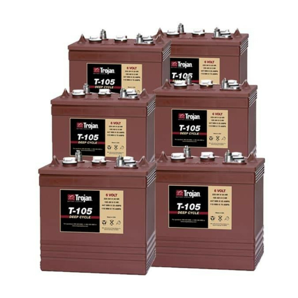 TROJAN トロージャン　ディープサイクルバッテリー　T-105 Amazon.com: Trojan T-105 6V Deep Cycle Battery, 225Ah 20-Hr Rate