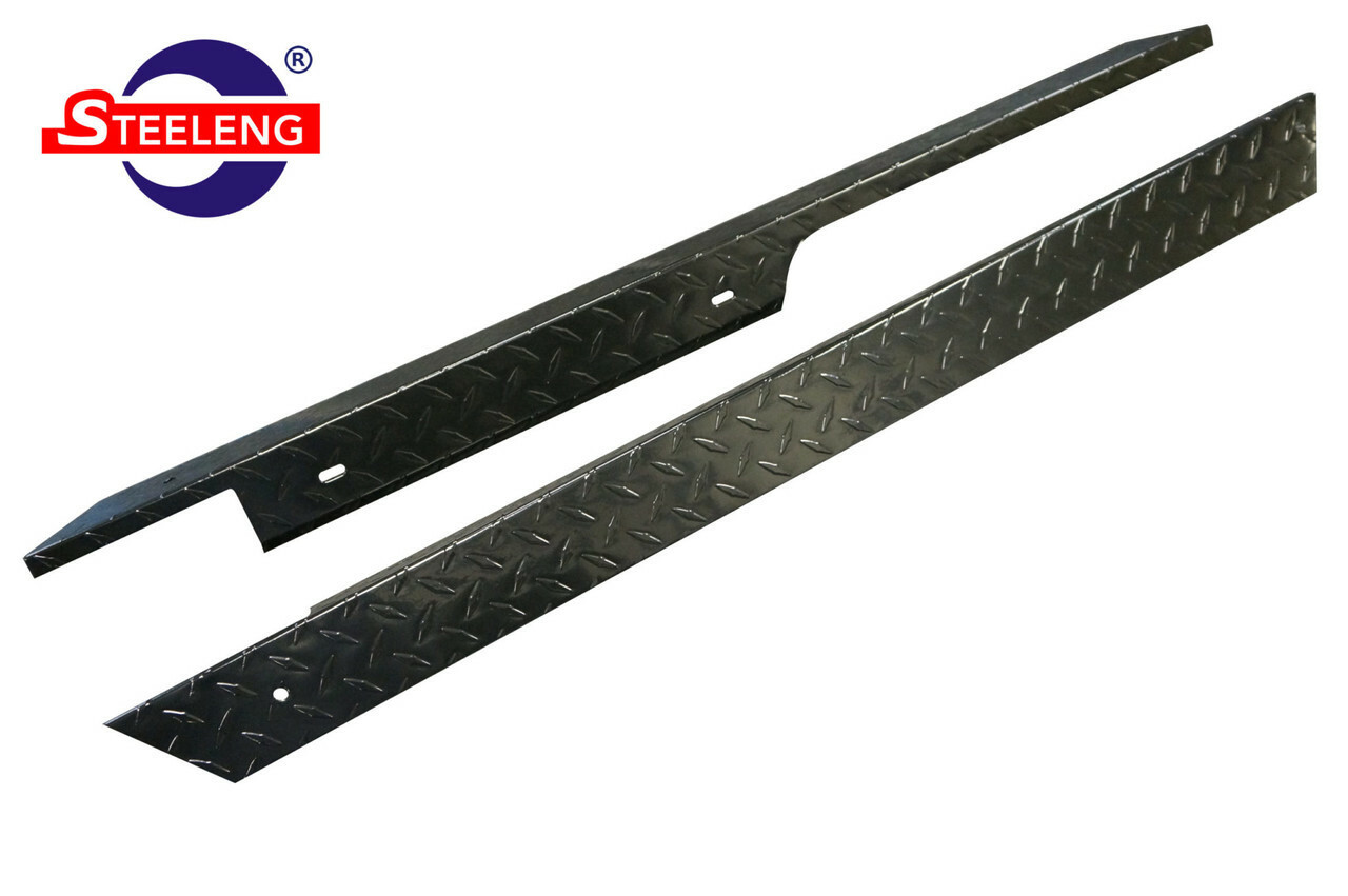 EZGO TXT Golf Cart Black Diamond Plate Rocker Panels Set