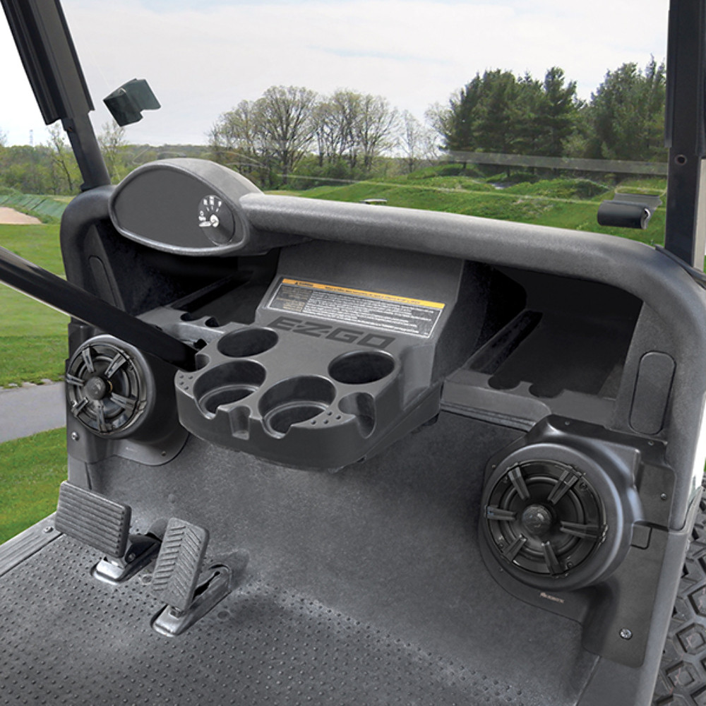 EZGO RXV (2008+) Speaker Pod Set Of 2 Black ABS - Golf Cart Garage