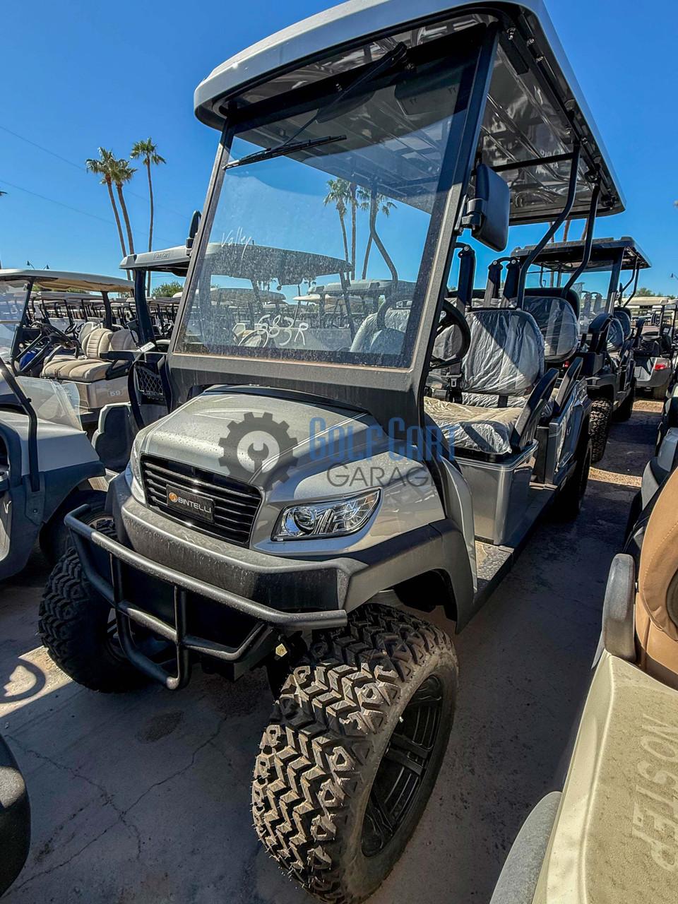 2024 Bintelli 6PR Lifted- Titanium - Golf Cart Garage
