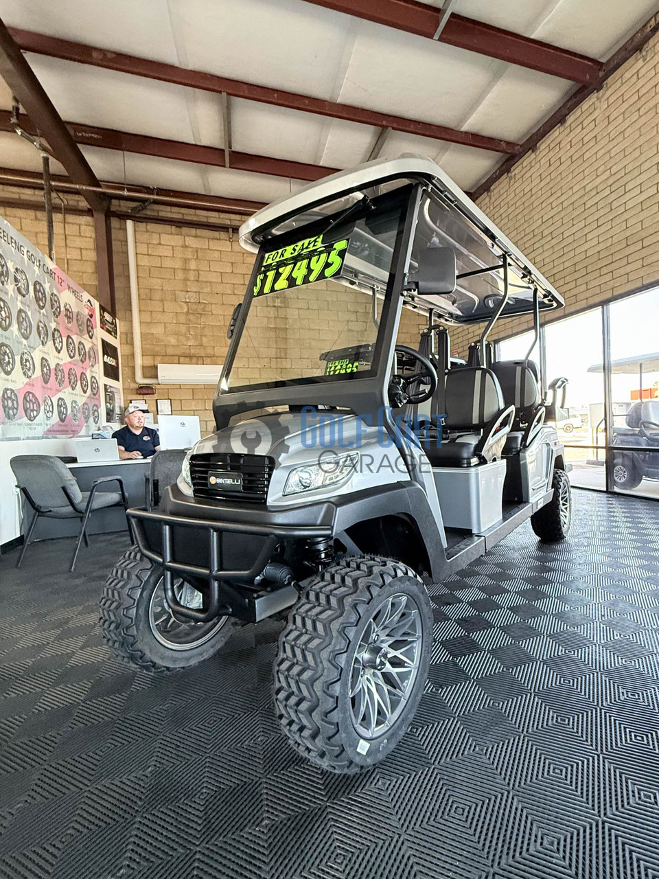 2024 Bintelli 6PR Lifted- Titanium - Golf Cart Garage
