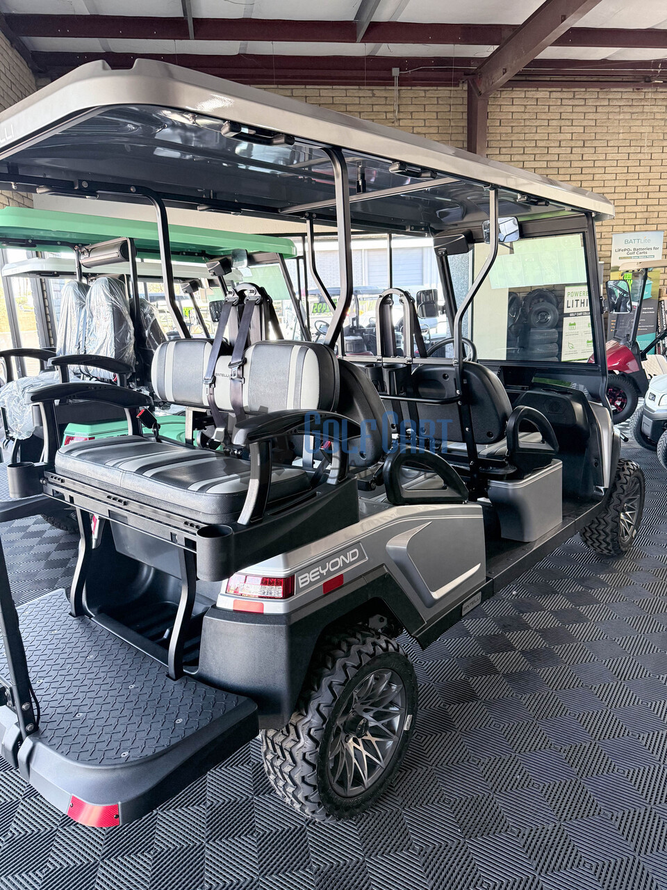 2024 Bintelli 6PR Lifted- Titanium - Golf Cart Garage