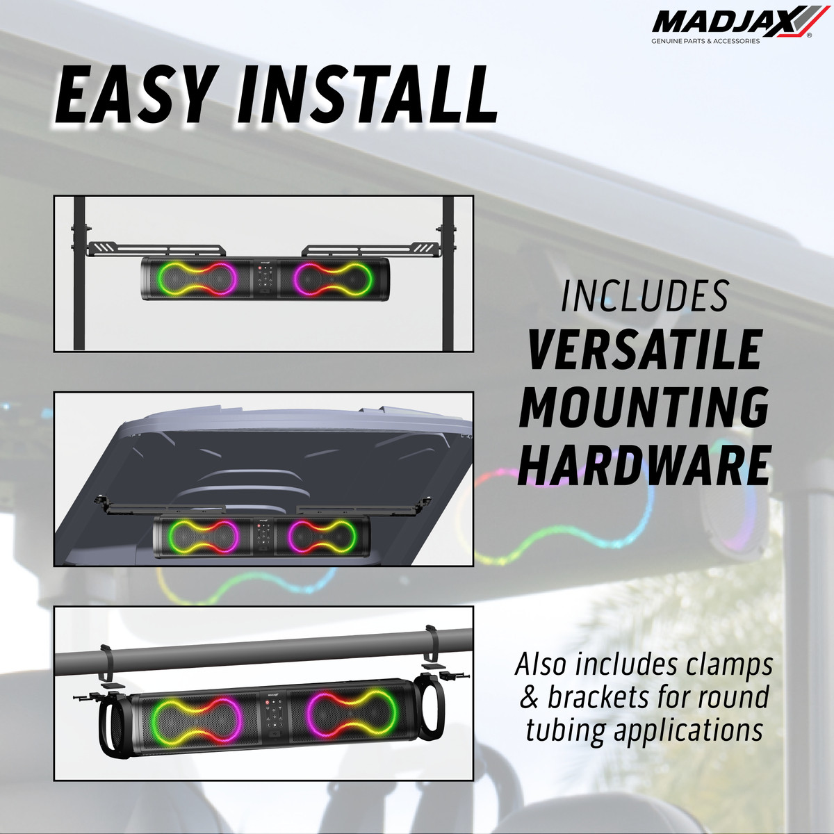MadJax® 26 Inch Decibel Soundbar - Golf Cart Garage