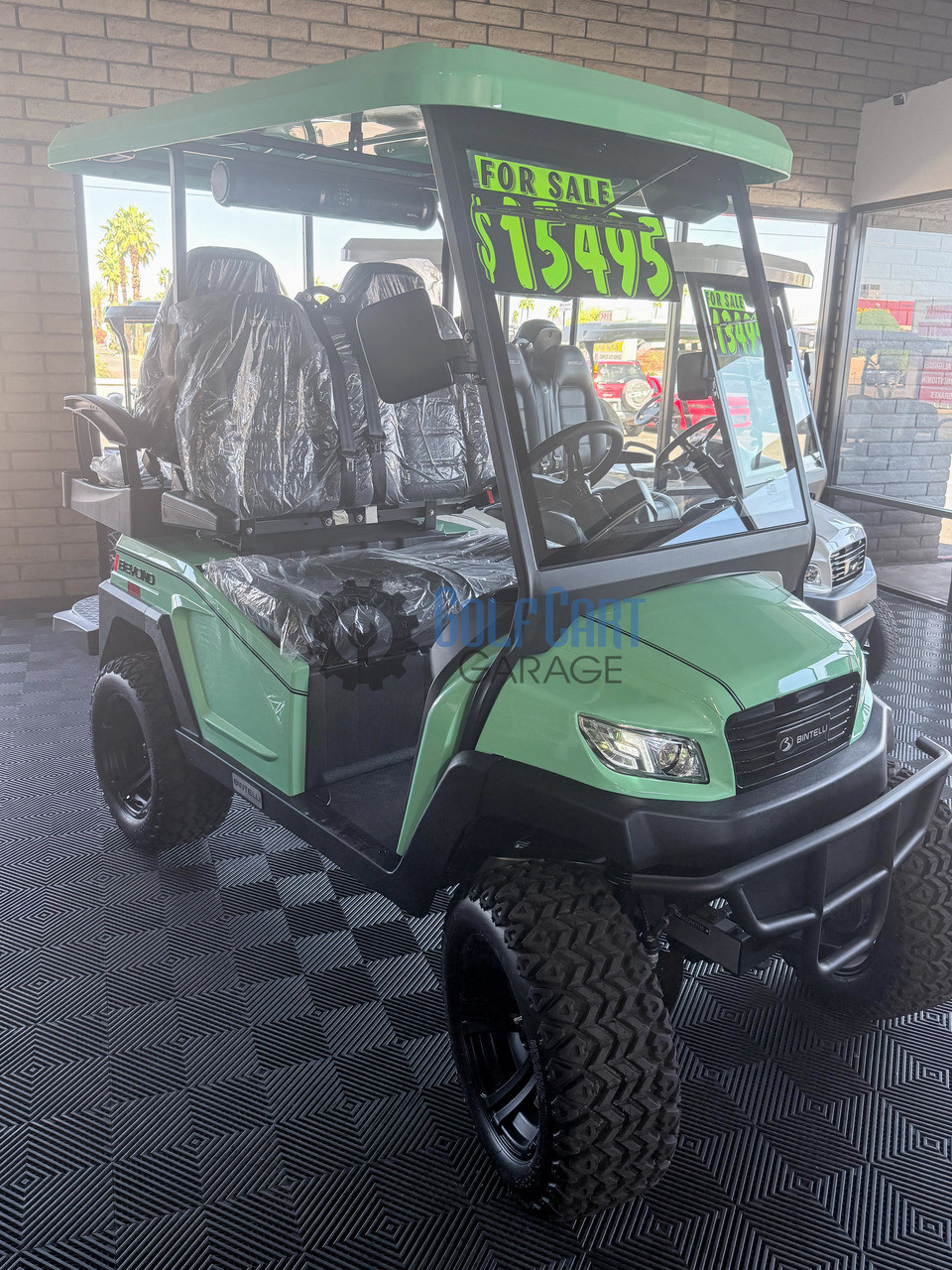 2026 Bintelli Lifted Beyond - Mint - Golf Cart Garage